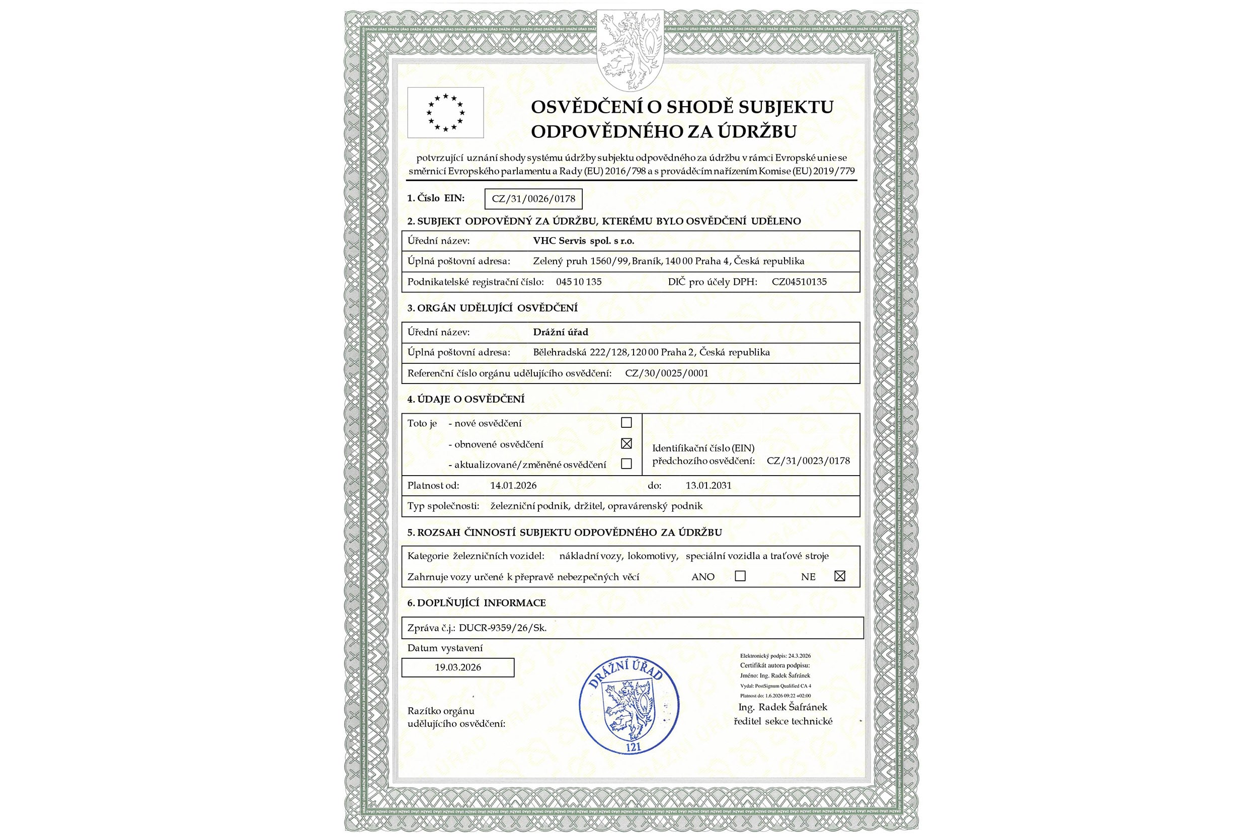 Osvědčení 31 CZ(3548636041) Osvědčení 31 CZ(3548636041)