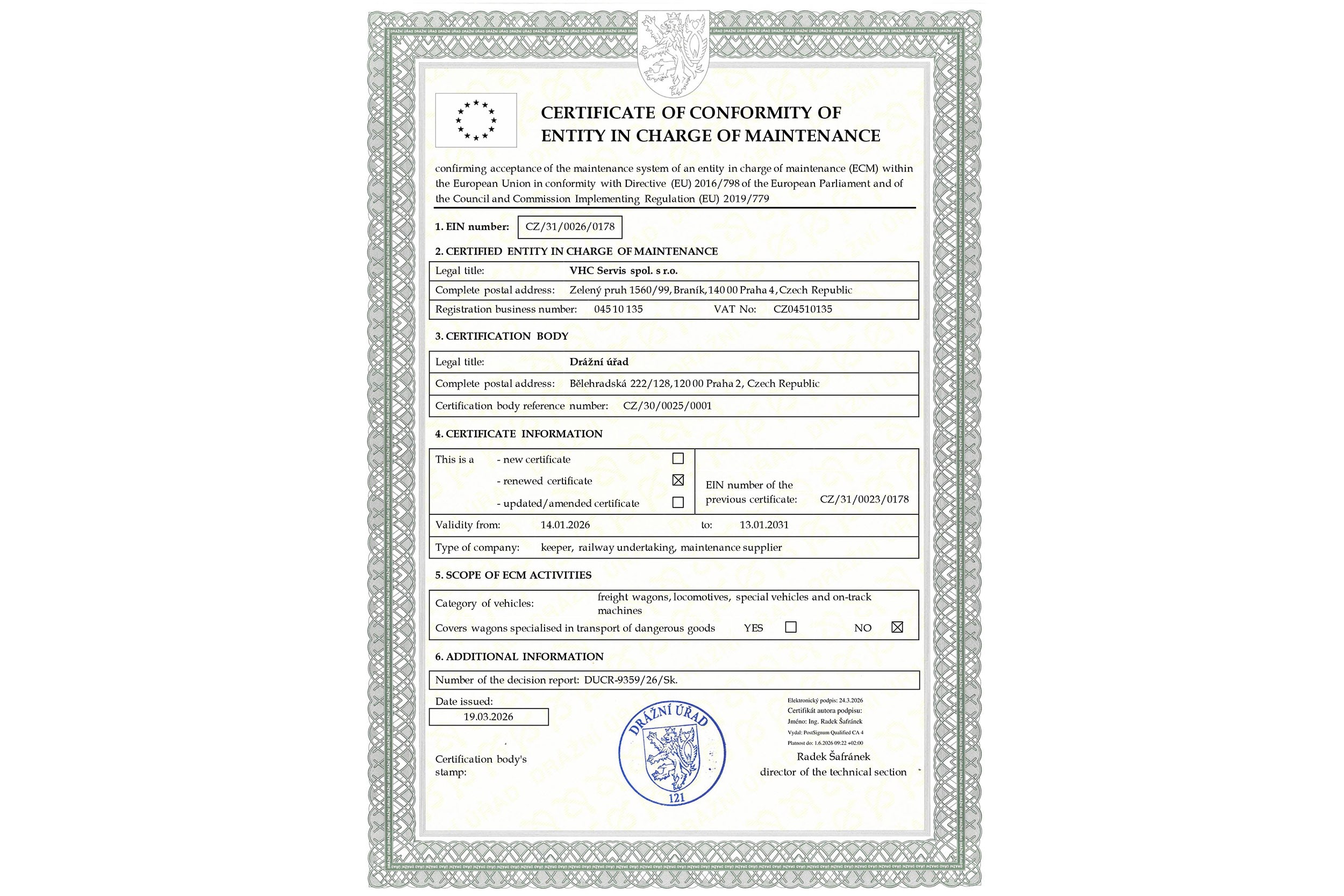 Osvědčení 31 EN(0177718557)